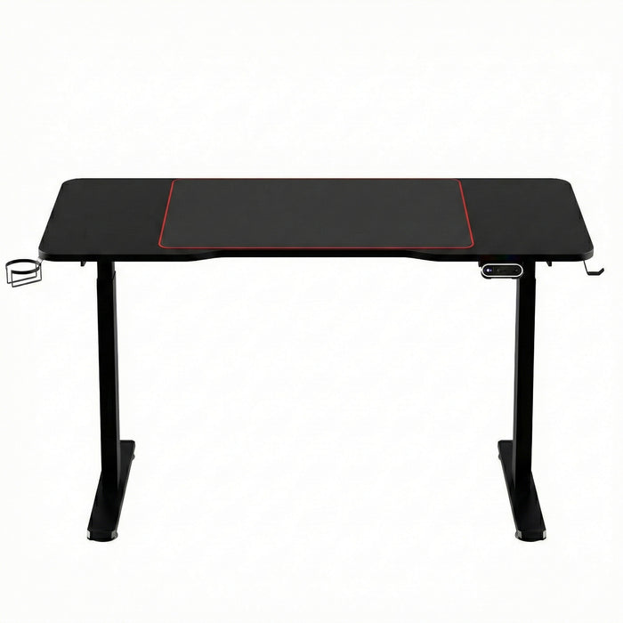Artiss Electric Gaming Desk RGB Sit Stand Height Adjustable Table Black