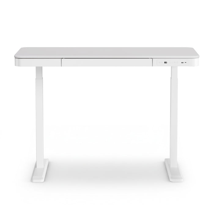 Artiss Standing Desk Motorised Electric Desks Drawer 120CM White