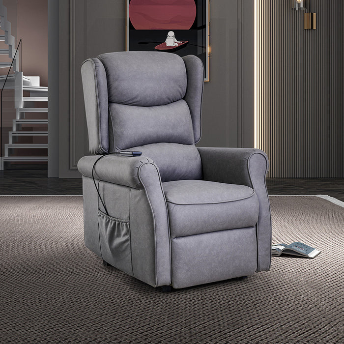 Yorke Electric Recliner Lift Chair Koala Grey