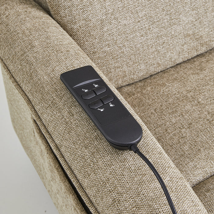 Tasman Electric Recliner Lift Chair Taupe Beige