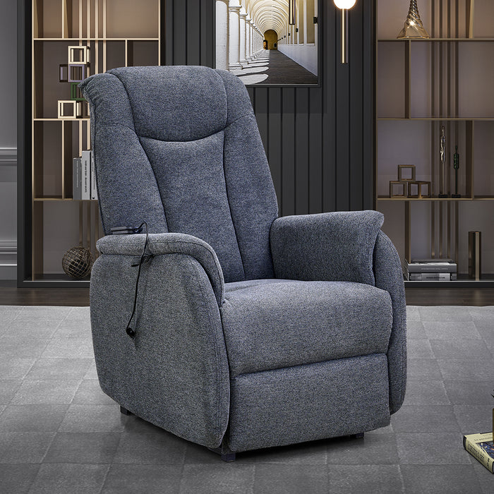 Harriton Electric Recliner Lift Chair Slate Grey