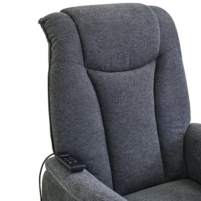 Harriton Electric Recliner Lift Chair Slate Grey