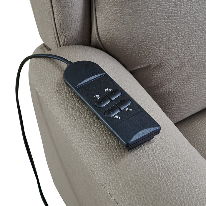 Hobart Electric Recliner Lift Chair Taupe Beige