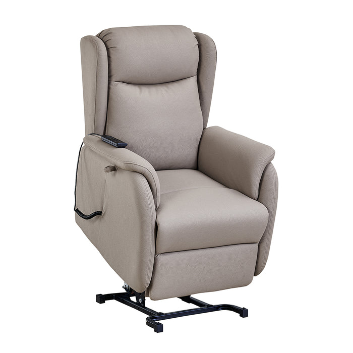 Hobart Electric Recliner Lift Chair Taupe Beige