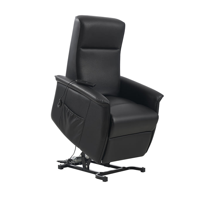 Alice Electric PU Leather Recliner Lift Chair Charcoal Black