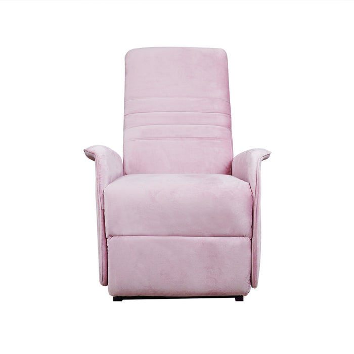 Tully Pushback Recliner Chair Pink