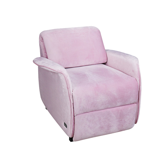 Tully Pushback Recliner Chair Pink