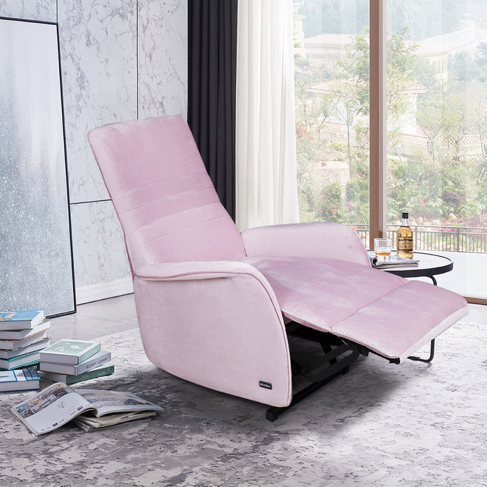 Tully Pushback Recliner Chair Pink