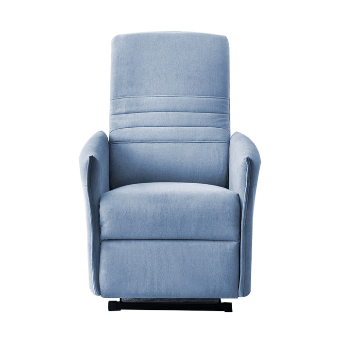 Perth Pushback Recliner Chair Blue