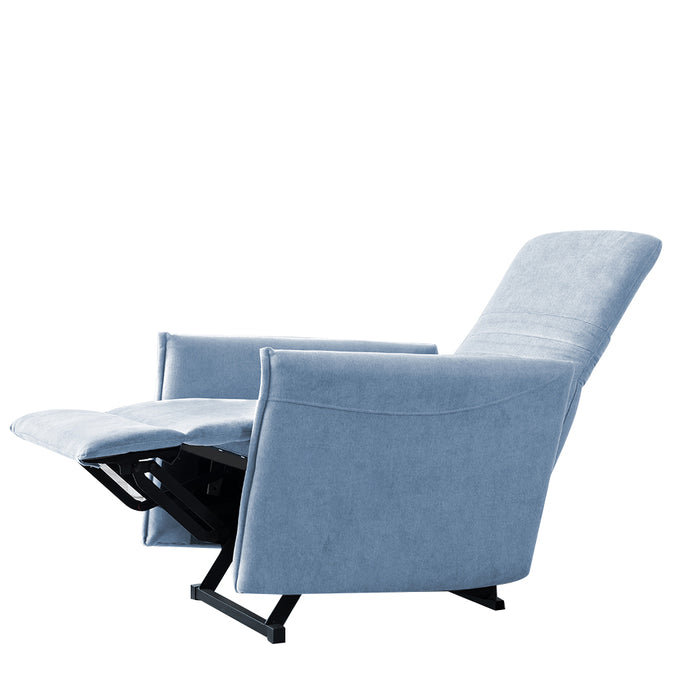 Perth Pushback Recliner Chair Blue