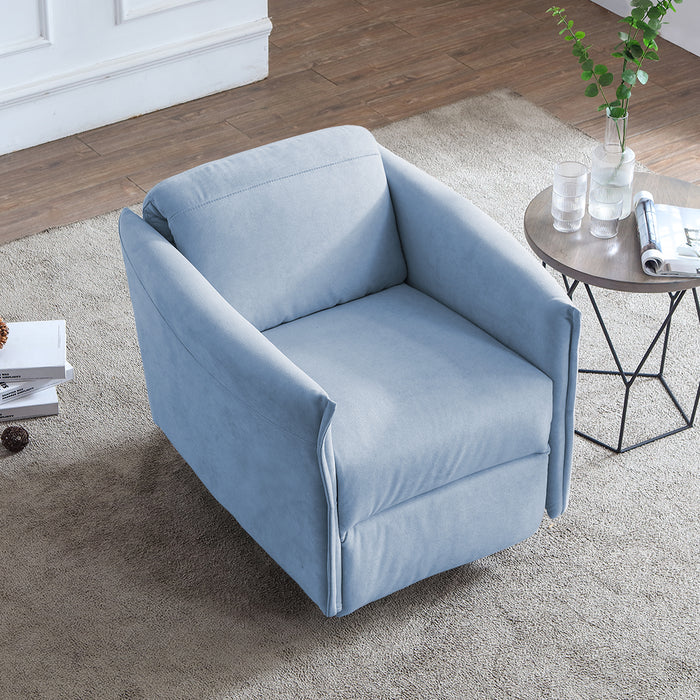 Perth Pushback Recliner Chair Blue
