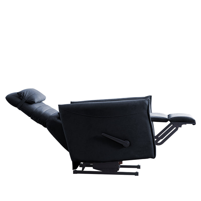 Eden Rocking Recliner Chair Charcoal Black