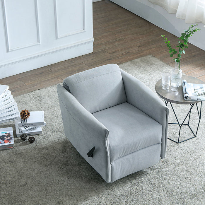 Eden Rocking Recliner Chair Light Grey