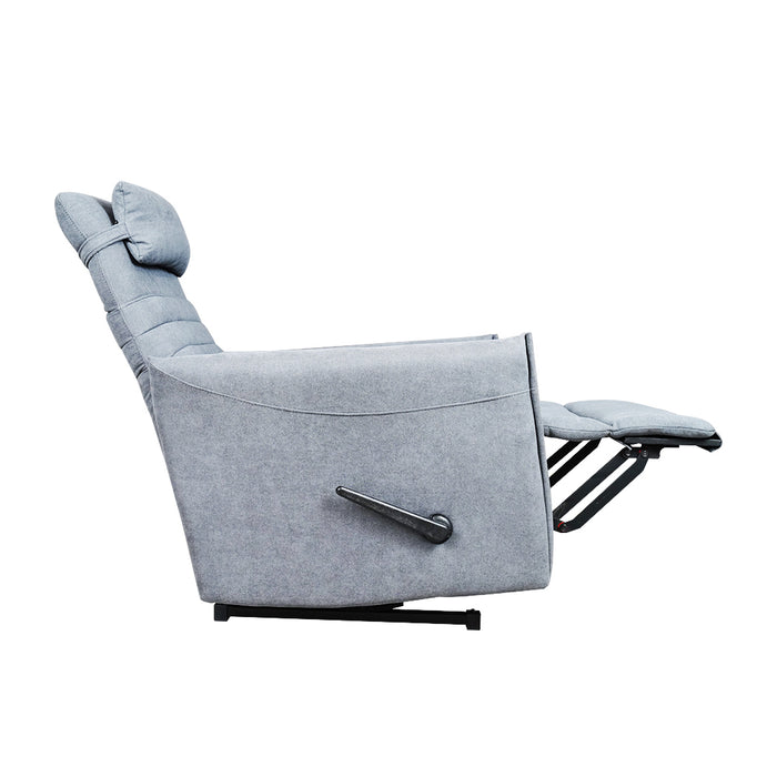 Eden Rocking Recliner Chair Light Grey