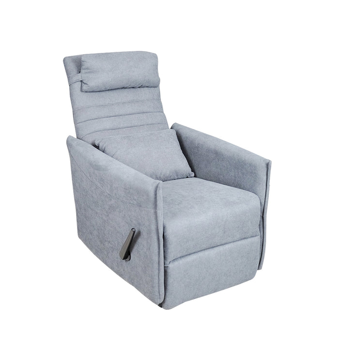 Eden Rocking Recliner Chair Light Grey