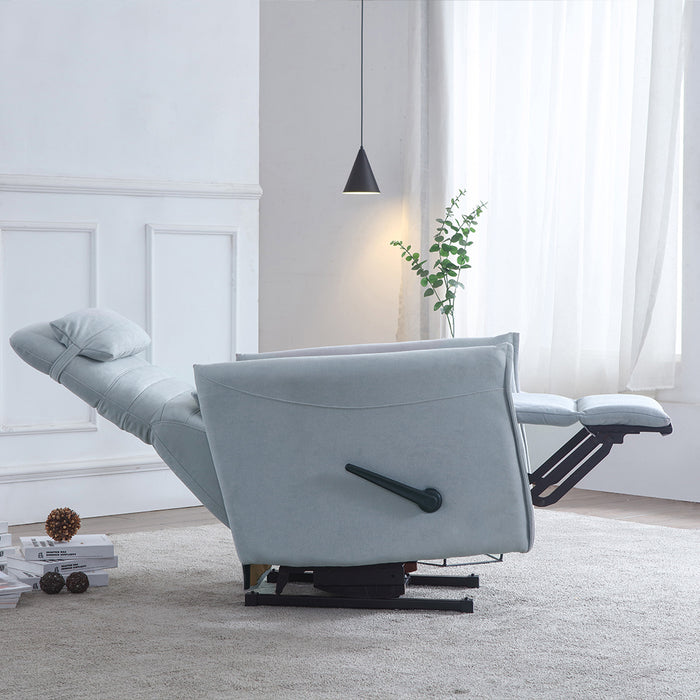 Eden Rocking Recliner Chair Light Grey