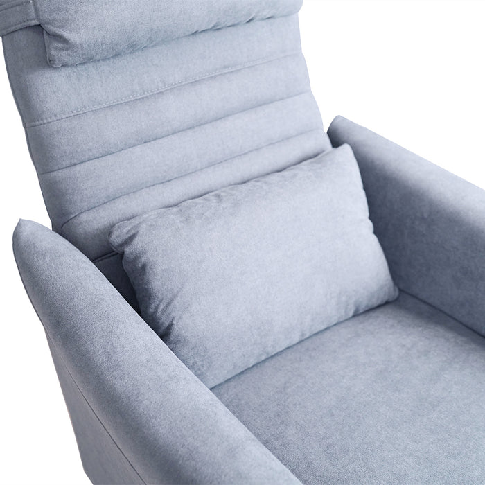 Eden Rocking Recliner Chair Light Grey