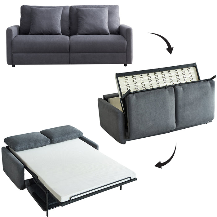Mateo 2 Seater Sofa Bed Grey