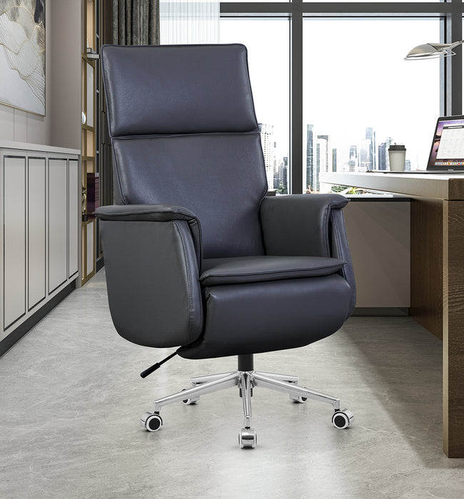 Leeton Office Recliner Chair Charcoal Black