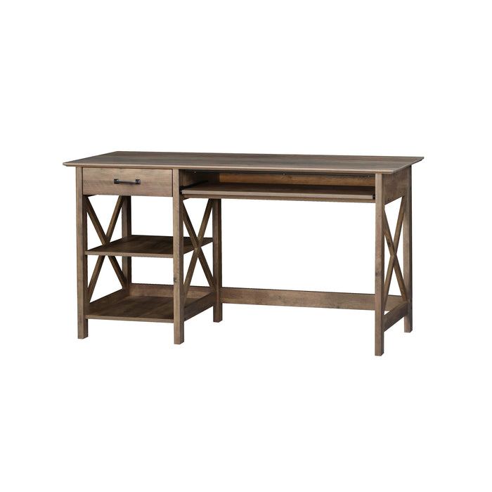 Nacy 1.4M Writing Desk In Rustic Oak