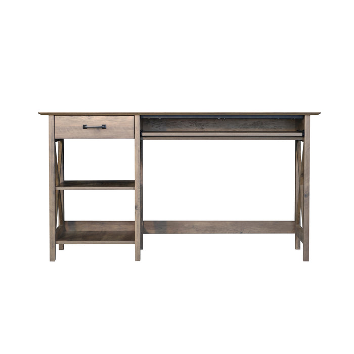 Nacy 1.4M Writing Desk In Rustic Oak