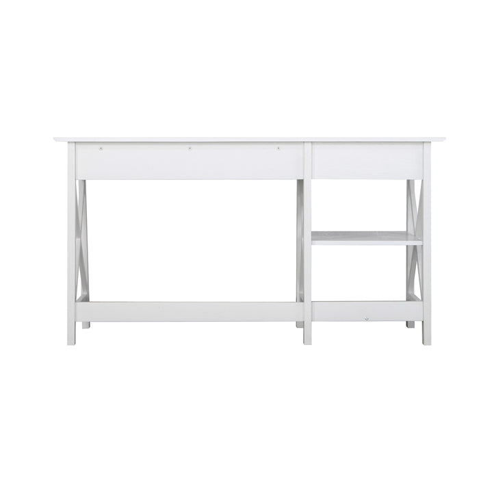 Nacy 1.4M Writing Desk In White