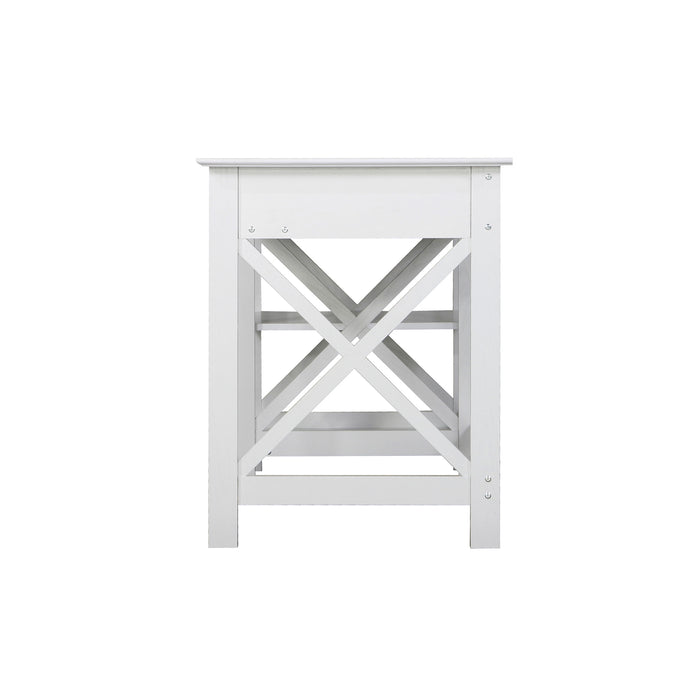 Nacy 1.4M Writing Desk In White