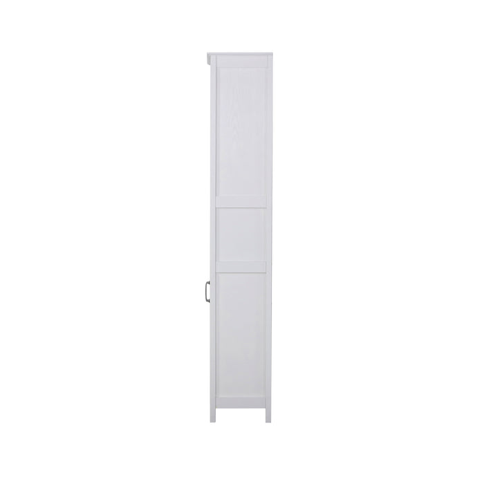 Nacy 2 Door Bookcase In White