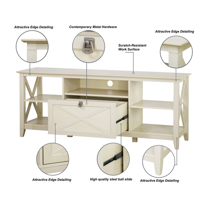 Laura Tv Unit - Antique White