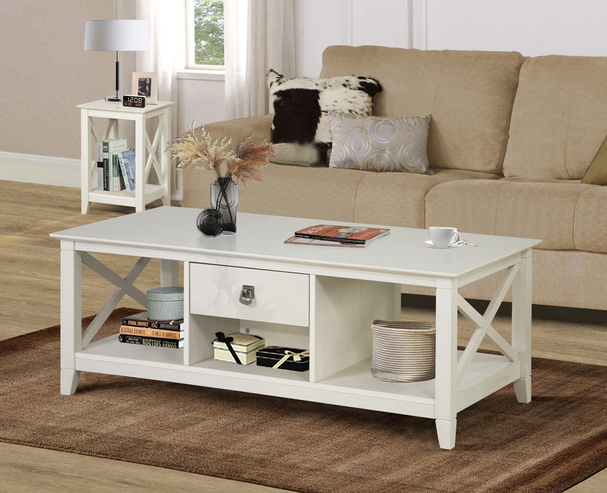 Laura Coffee Table - Antique White