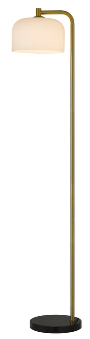 Hoff Floor Lamp - Antique Gold, Black Marble, Opal Matt
