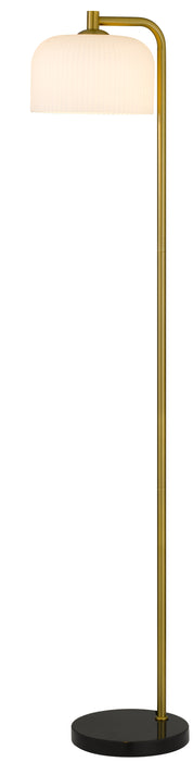Hoff Floor Lamp - Antique Gold, Black Marble, Opal Matt