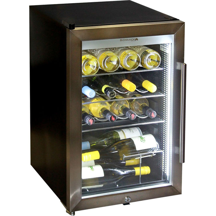 Schmick Tropical Triple Glazed Outdoor Glass Bar Fridge 70 Litre (Model: HUS-SC70-SS)