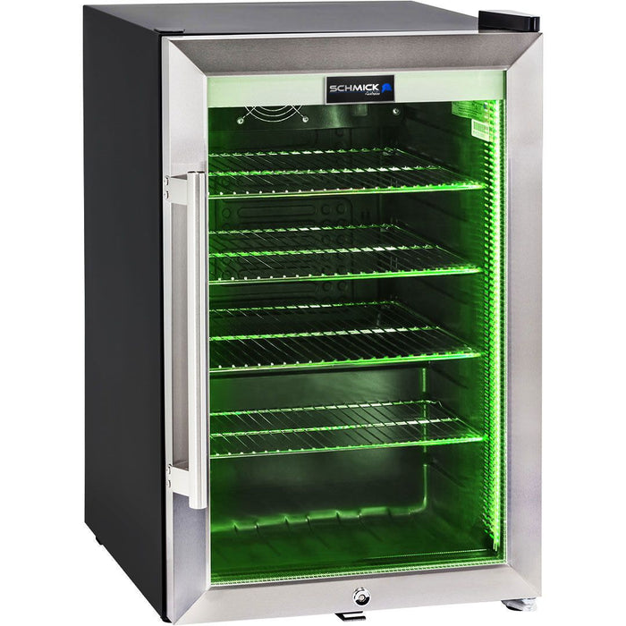 Schmick Tropical Triple Glazed Outdoor Glass Bar Fridge 70 Litre (Model: HUS-SC70-SS)