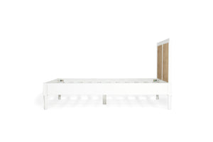 Harrison Cane White King Bed - Low End