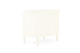Hamilton Bedside Table - 3 Drawer - White - 70cm - White 70cm