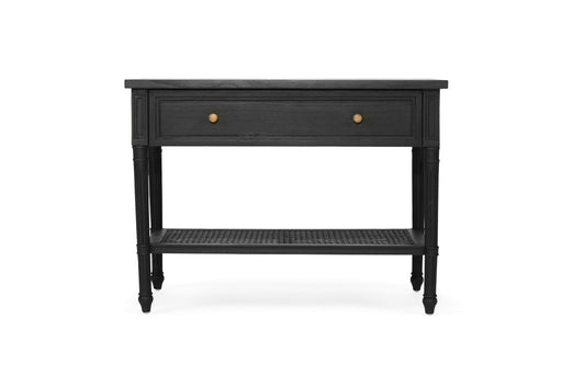 Hamilton Nightstand / Bedside - Black - 91cm - Black 91cm