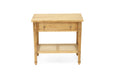 Hamilton Cane Bedside Table - Weathered Oak - 70cm - Weathered Oak 70cm