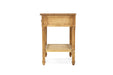 Hamilton Cane Bedside Table - Weathered Oak - 70cm - Weathered Oak 70cm
