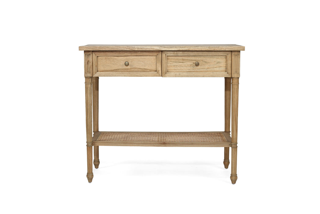 Harrison Weathered Oak Console Table - 100cm