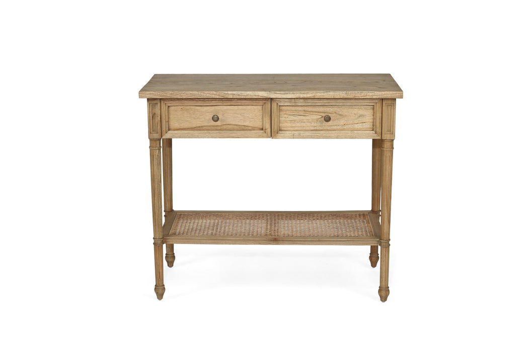 Harrison Weathered Oak Console Table - 100cm