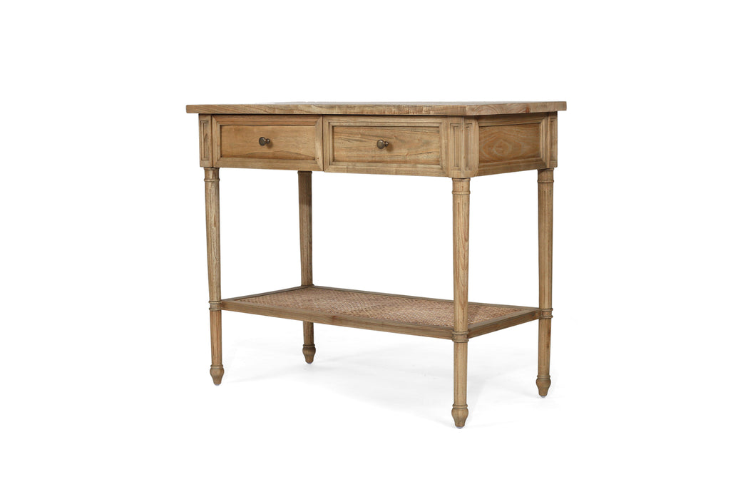 Harrison Weathered Oak Console Table - 100cm