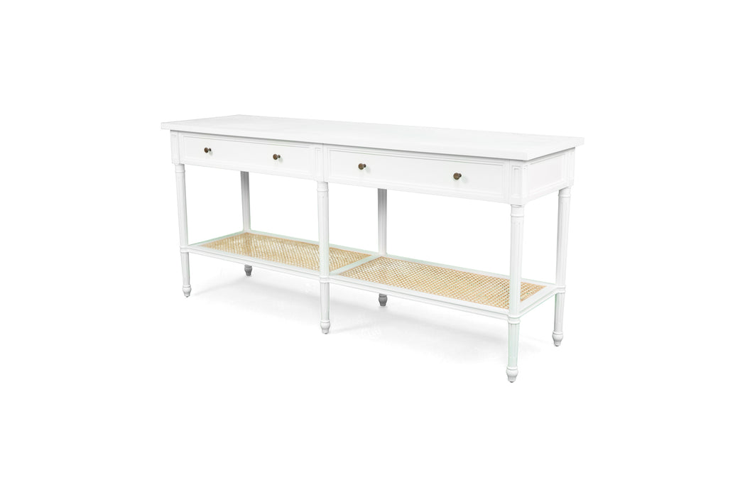 Harrison White Console Table - 185cm