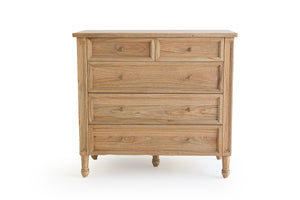 Harrison Dresser - Weathered Oak with Five Drawers