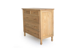 Harrison Dresser - Weathered Oak with Five Drawers