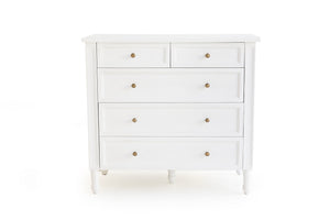 Harrison Dresser - White with Five Drawers