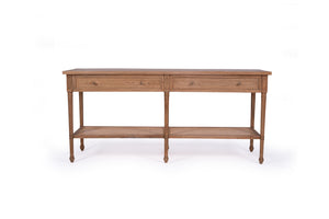 Harrison Weathered Oak Console Table - 185cm