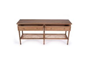 Harrison Weathered Oak Console Table - 185cm