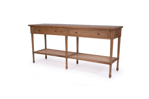 Harrison Weathered Oak Console Table - 185cm