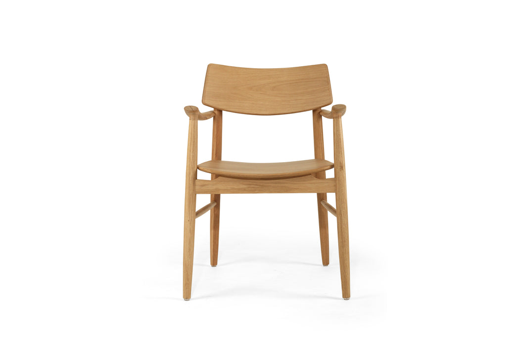 Harlow Dining Armchair - Natural with Timber Seat